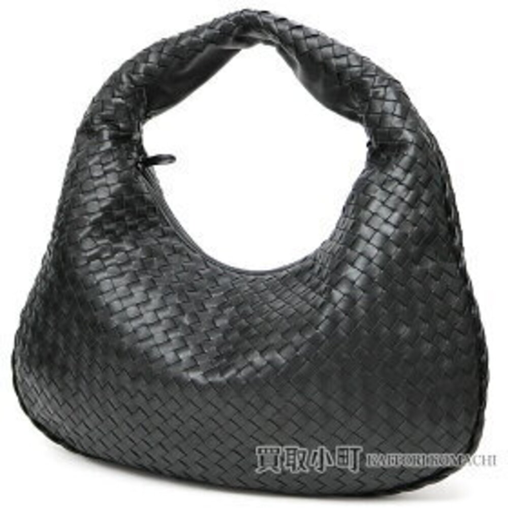 Bottega Veneta Nero Black Intrecciato Nappa Hobo Bag semi shoulder on Leather